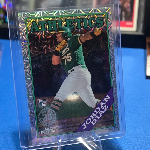 2023 Topps 1988 35th Anniversary Chrome #2T88C-37 Jordan Diaz (RC) - Picture 1 of 2